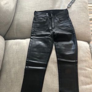 Citizen of Humanity black coated jeans